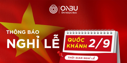 Lịch nghỉ 2/9 của Học Viện Ôn Ngọc BeU từ 30/08 - 02/09/2025
