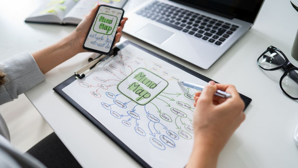 Sử dụng sơ đồ tư duy để hệ thống các điểm ngữ pháp liên quan là một cách rất hiệu quả để ghi nhớ sâu và lâu